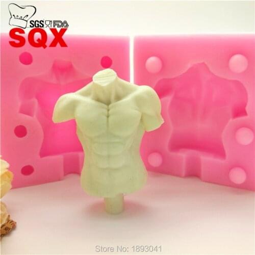 Human body model Food-Grade Silicone Mold 3D Shape Of men Fondant Cake Decorating Tools,Silicone Soap Mold,Silicone Mold LH28