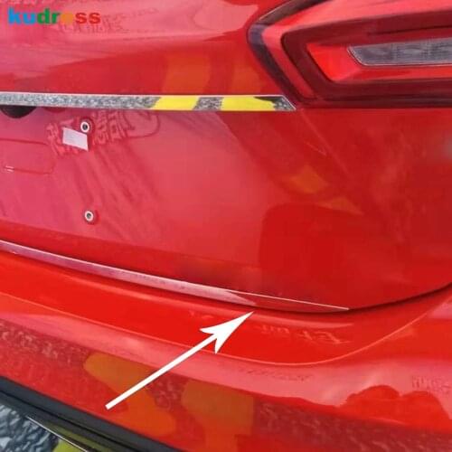 For Ford Focus 2019 2020 Sedan 4 door Stainless Steel Rear Trunk Tailgate Tail Gate Trim Cover Molding Garnish Accessories