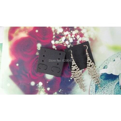 Wholesale free shipping black blank hang tag earring card