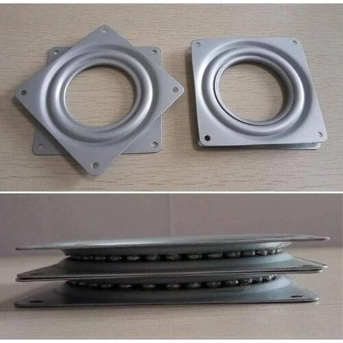 Square Lazy Susan 360 Degree Rotating Rolling Bearing Turntable Bearing Swivel Plate Base Hinge Fitting Pratical Bearings Metal