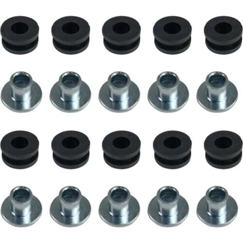 10pcs Motorcycle Rubber Grommets Bolt For Honda Yamaha Suzuki Kawasaki Fairings Motorcycle Equipments Parts