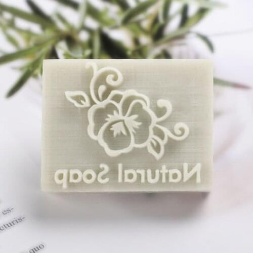 Plants Flower Grass Tree Pattern handmade soap stamp clear Diy natural acrylic organic decorative soap making Chapter