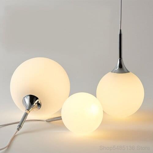 Nordic Glass Pendant Lamp Modern LED Pendant Lights Dining Room Living Room Hang Lamp Bedroom Bar Cafe Stairs Lighting Fixtures