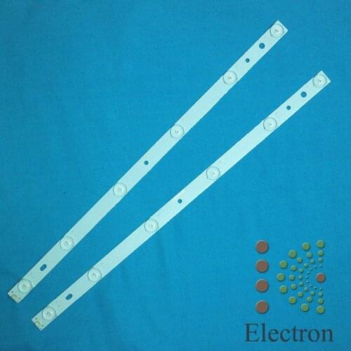 2pcs 440mm*17mm LED Backlight Lamps Strips with Optical Lens Fliter Large Size for 46'' TV Screen Monitor New