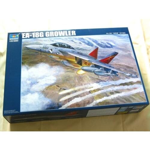 Trumpeter 03206 1/32 US EA-18G Howler Aircraft Mount Palne Kit Fighter Jet Model TH06812-SMT2