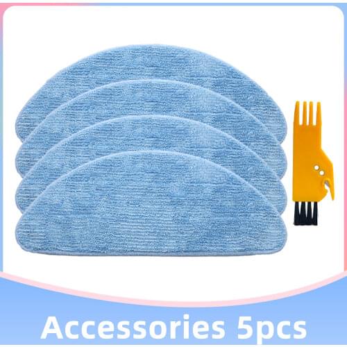 For Chuwi ILIFE V7 / V7s Plus Robotic Vacuum Cleaner Replacement Spare Parts Accessories Mop Rag Cloth Cleaning Brush Set