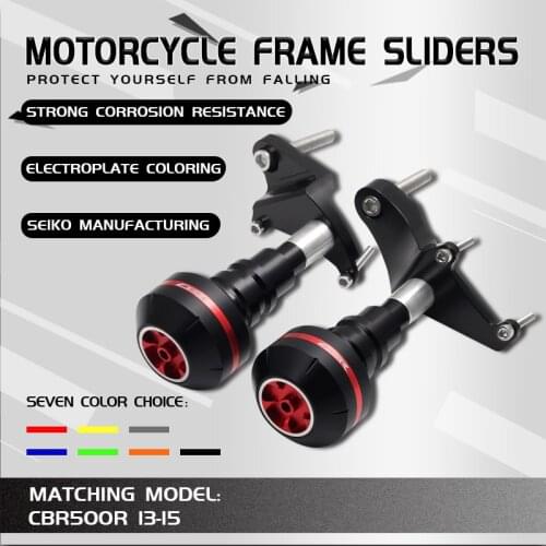 Motorcycle CNC Crash Pad Frame Slider Protection Guard For CBR500 R CBR500R CBR 500R 2013 2014 2015 13 14 15