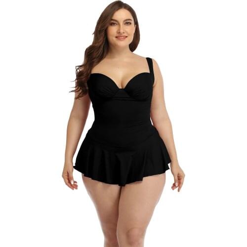 Tankini 2021 One Piece Plus Size Swimsuit Women High Waist Swimwear Female Bathing Suit Beach Bathers maillot de bain fille