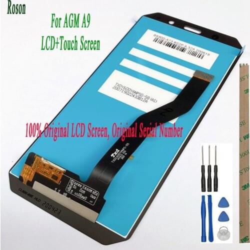 Roson for AGM A9 LCD Display And Touch Screen 5.99"Assembly Phone Accessories For AGM A9 Repair Part +Tool +Adhesive