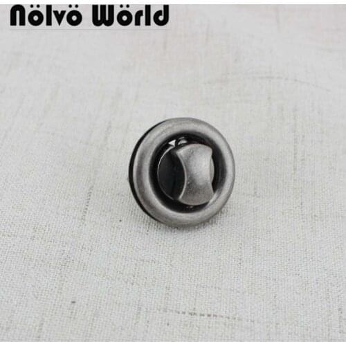 10-30pcs old silver 25mm round turn twist lock,decorative twist turn lock,bag and purse lock wholesale