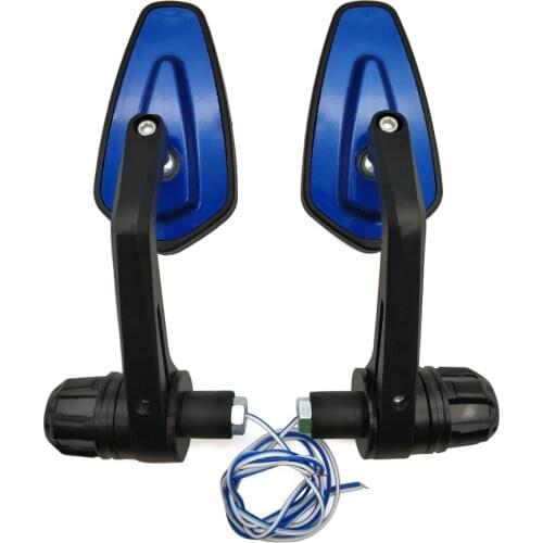 22mm Universal Motorcycle Mirror with signal light End Side Rearview Mirror for Yamaha YZF R6 YZF 600R FZR 600 FZ600 TRX850