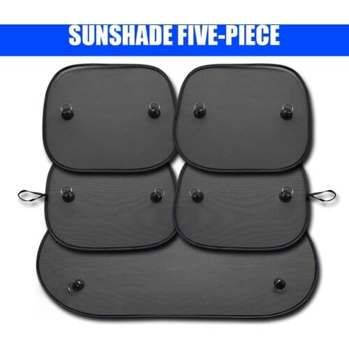 Car Black Mesh Sun Visor Auto Sunshade With Suction Cup Front Rear Side Window Sunshade For Car Sunscreen UV Protection