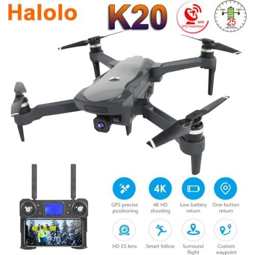 Halolo K20 Drone with 4K Camera ESC 5G GPS WiFi FPV Brushless Control Distance 1800m RC Helicopter Quadrocopter Toys SG907