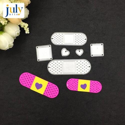 Julyarts Cutting Dies Frame Cutting Embossing Cutter Paper Creative Bandage Silver Metal Cutting For Scrapbooking Craft Dies