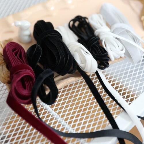 Lace necklace lace accessories Multicolor many velvet ribbon flocking bandwidth 0.3 CM 0.6 CM, 1 CM D0303