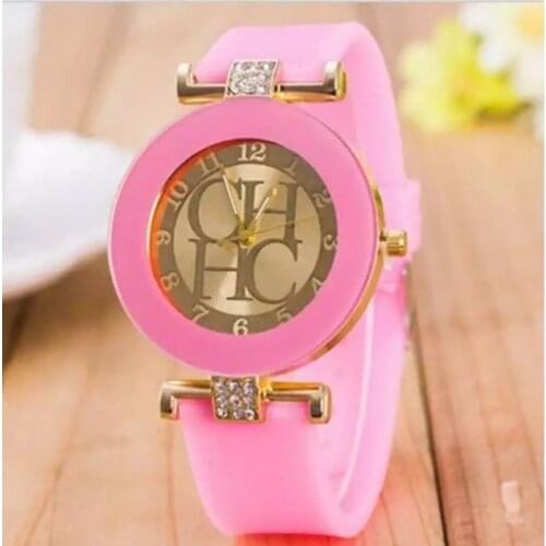 Fashion Casual Female Watch Silicone Strap Wristwatches Colorful Relogio Feminino