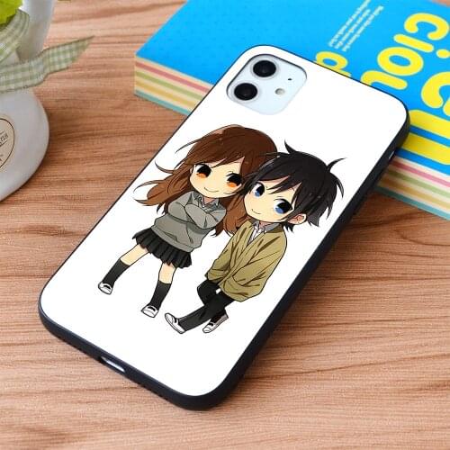 For iPhone Horimiya - Hori Kyouko & Miyamura Izumi Soft TPU border Apple iPhone Case