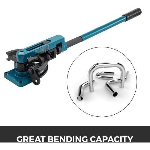 Tube Bender Kit Manual Pipe Bending Tool 10 to 25mm Bend Iron/Copper/Stainless Steel/Aluminum Pipe Bending Machine With 7 Dies