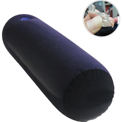 Inflatable Leg Pillow Pillow Elevates Legs And Feet Inflatable Multi-functional Bolster Pillow PVC And Flocking Waist Pillow