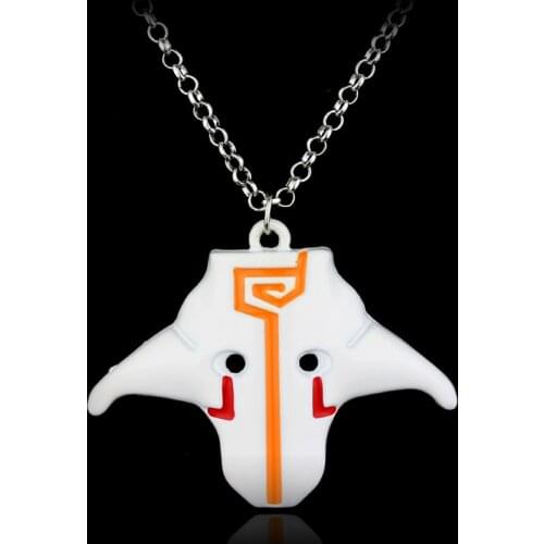 Game Jewellery Necklace DOTA 2 Necklace Jugg Mask Pendants Necklaces Metal Chain collier for men Jewelry