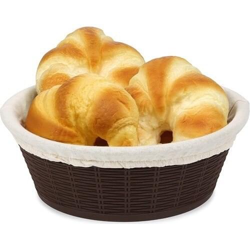 Bora Plastic Bora BO662 Straw Pattern Bread Basket 23.5 cm