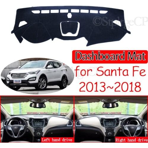 For Hyundai Santa Fe 2013 2014 2015 2016 2017 2018 DM IX45 Anti-Slip Mat Dashboard Cover Pad Sunshade Dashmat Carpet Accessories