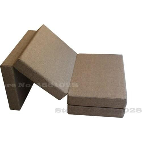 Foldable Single/Dual Use Mattress Natural Coconut Fiber Mat/Tatami for Bedroom/Home/Hotel with Removable & Breathable Cover