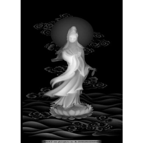 Guanyin Bodhisattva Statue Diamond Painting Cross Stitch Full Diamond Embroidery Home Decoration Gift GJ652