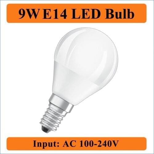 9W E14 LED Bulb Lamps Input AC100-240V Cold White Warm White LED Spotlight For Table Lamp living room Lights Bulb