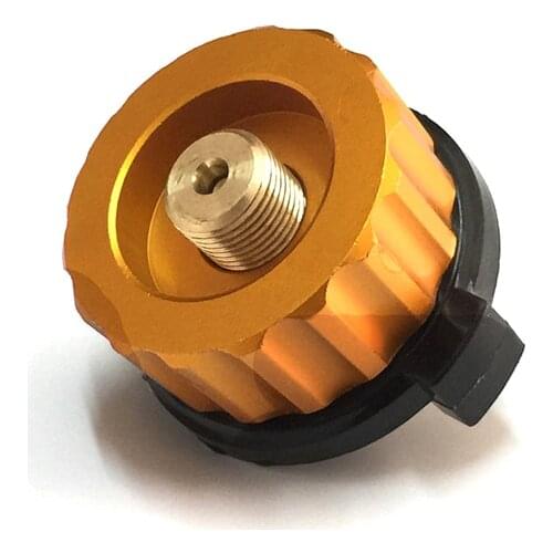 Outdoor Camping Hiking Stove Adaptor Split Type Furnace Converter Connector Auto-off Gas Cartridge Tank cylinder Adapter