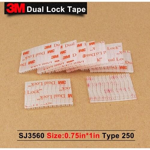 100% original Guarantee 3M brand products 3M tape SJ3560 dual lock clear adhesive high sticky tape0.75in*1in 1000pcs a lot