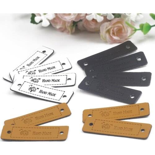 12pcs/lot Life Tree Natural Style Hand Made Leather Labels For Handwork Gifts Leather Tags Handmade Jewelry Findings