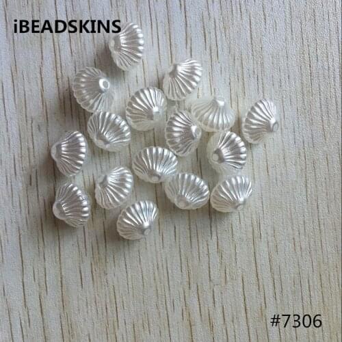 12X14mm 500pcs/lot white color Acrylic Imitation pearl Beads for Jewelry DIY #7308 (Design as shown)