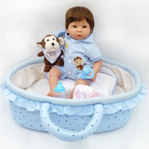 18"40cm Soft Silicone babies Reborn Dolls handmade reborn-baby collectible Dolls Kids Playmate brinquedos puppe lol dolls