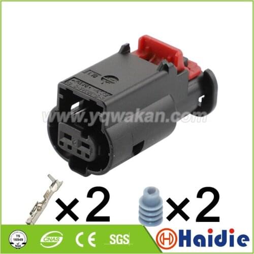 2sets 2pin Auto housing waterproof plug wiring harness cable connector 5-2208920-1