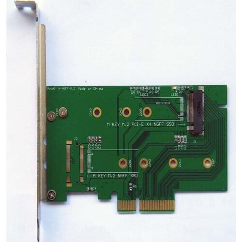 XP941 SM951 PM951 A110 m6e M.2 PCIe SSD to PCI-E X4 adapter card