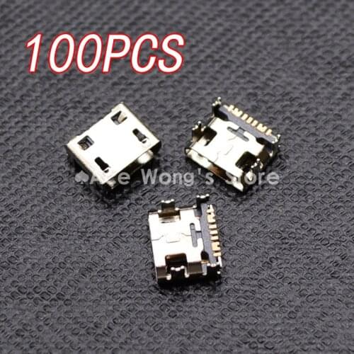 100pcs Micro USB 5pin B type Female Connector For Mobile Phone Micro USB Jack Connector 5 pin Charging Socket