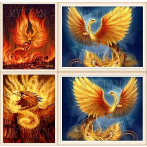 Diamond embroidery phoenix bird Fantasy full/ Round drill 5D DIY Diamond painting Cross stitch Diamond mosaic home decor gift