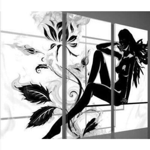 Wall Black And White Paintings Barocco China