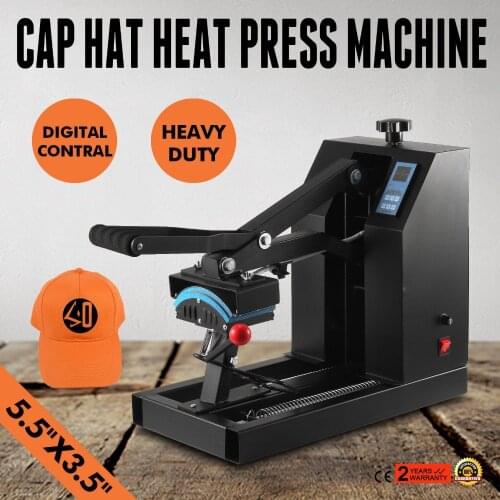 VEVOR Baseball Cap Heat Press Machine Curved element 7" x 3.75"