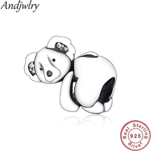 Fit Pandora Charms Bracelets 925 Silver Original Koala Charm Beads for Making DIY Jewelry Berloque