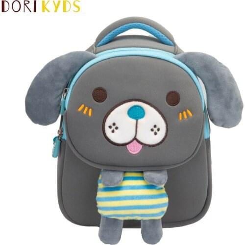 DORIKYDS Cartoon Children Plush Backpack Plush Dog Toy Compartment Storage Child Backpack Bag Fashion Cute Kids Gift