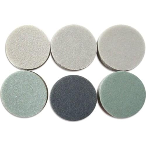 10PCS 1.2 Inch 30mm Wet and Dry Sanding Sponge Hook Loop Sanding Discs Flocking Foam Sandpaper 300-3000 Grit