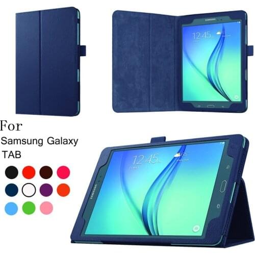 For Samsung Galaxy Tab A7 10.4 SM-T500/T505 PU Leather Stand Case Tab A 9.7 T550 T555 Cover Tab A 9.7 Tablet Cover
