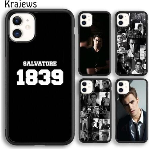 Krajews Vampire Diaries Stefan Salvatore Soft Phone Case Cover For iPhone 5 SE 6s 7 8 plus X XR XS 11 12 pro max Samsung S9 S10