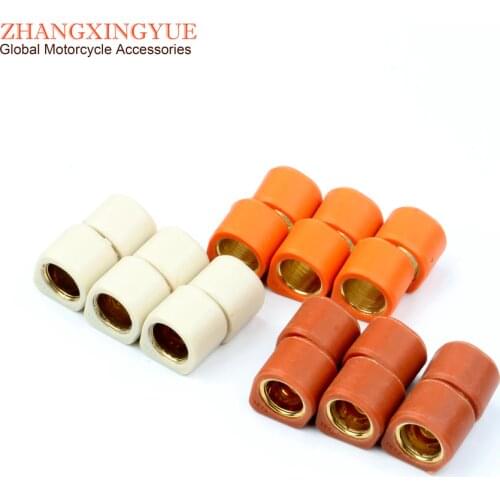 Racing Variator Slider Roller Weights 16x13mm 5.5g 6g 7g for Kymco Agility 50 R10 R12 R16 RS CX Super 50 B&W Mxer 50cc Scooter