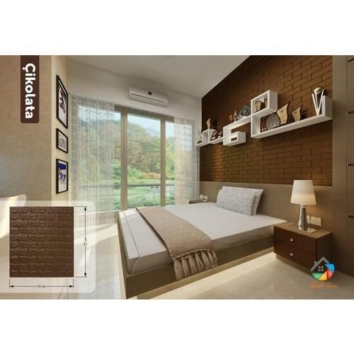 Colorful Home Wallpaper Self-Adhesive Chocolate