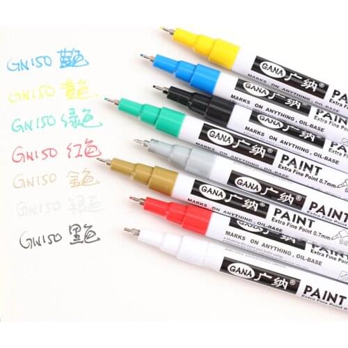 1pcs Metallic Marker 8 Colors for Choose 0.7mm Extra Fine Point Paint Marker Non-toxic Permanent Marker Pen DIY Art Marker