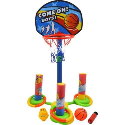 Summer Toys Set Inflatable Pool Party Float Basketball Water Shooting Games Mix Sports Interactive Inflatable Summer Toys New