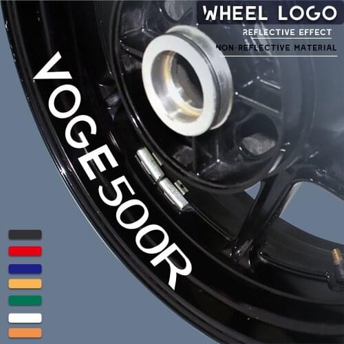 New motorcycle wheel sticker waterproof reflective wheel decals rim decoration logo for VOGE500R voge 500r